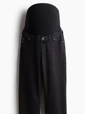 H&M Mama Washed Black Maternity Jeans